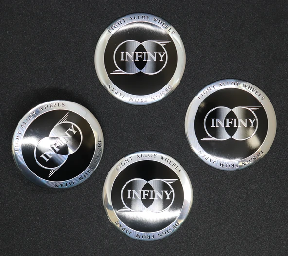 Jant Göbek Arma İthal Metal Sticker Infiny Dizayn - Resim 5