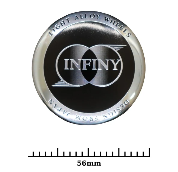 Jant Göbek Arma İthal Metal Sticker Infiny Dizayn - Resim 2
