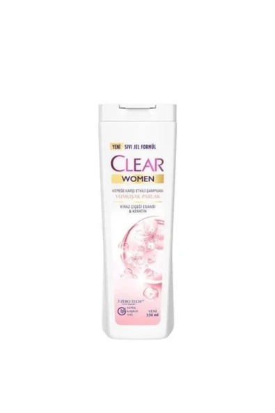 Clear Women Kepeğe Karşı Etkili Şampuan Yumuşak ve Parlak 350 ml ürün görseli 1