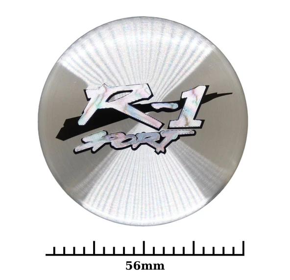 Jant Göbek Arma İthal Metal Sticker R-1 Sport Dizayn - Resim 2