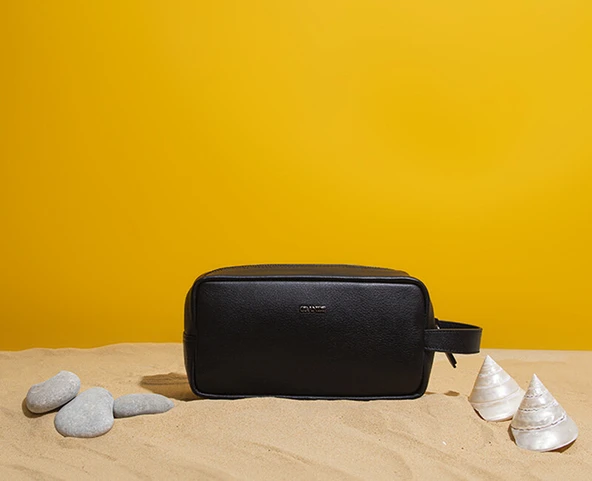 Grande Siyah Hakiki Deri Erkek El Çantası 4290 ürün görseli