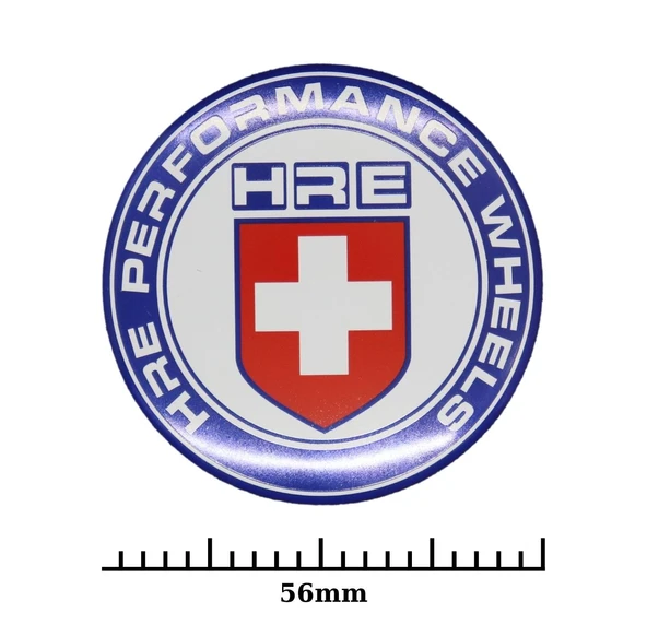 Jant Göbek Arma İthal Metal Sticker HRE Dizayn - Resim 2