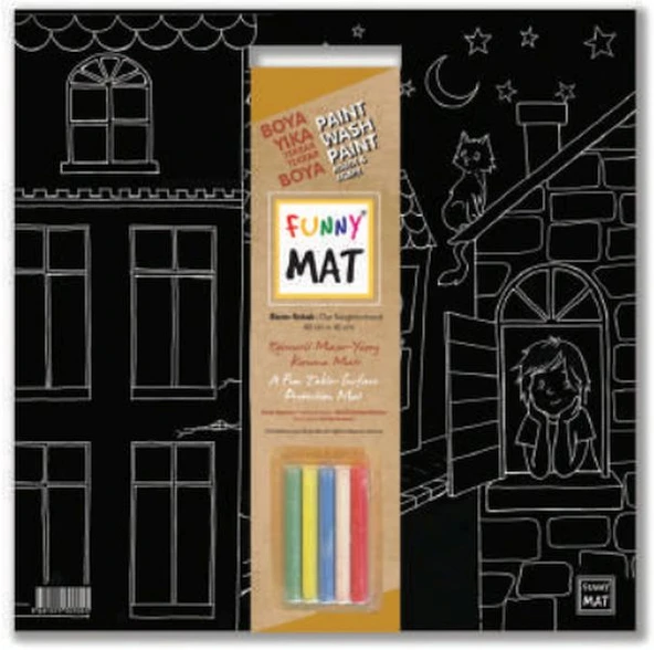 Funny Mat - Bizim Sokak 40x40cm ürün görseli