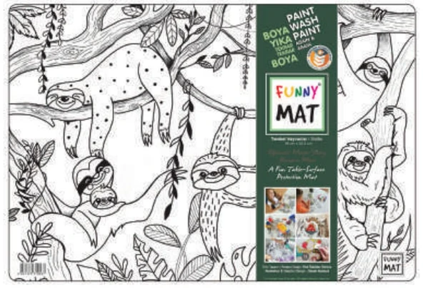 Funny Mat - Tembel Hayvanlar 33,5x48cm ürün görseli