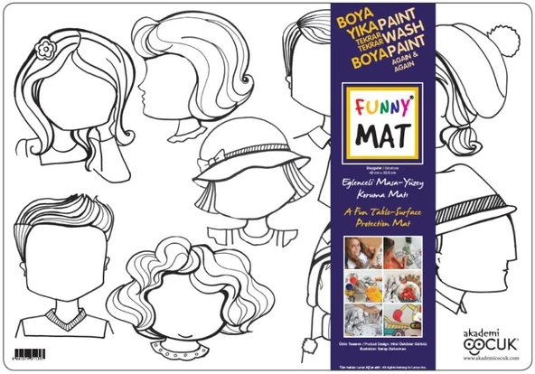 Funny Mat - Duygular - Küçük 33,5x48cm ürün görseli