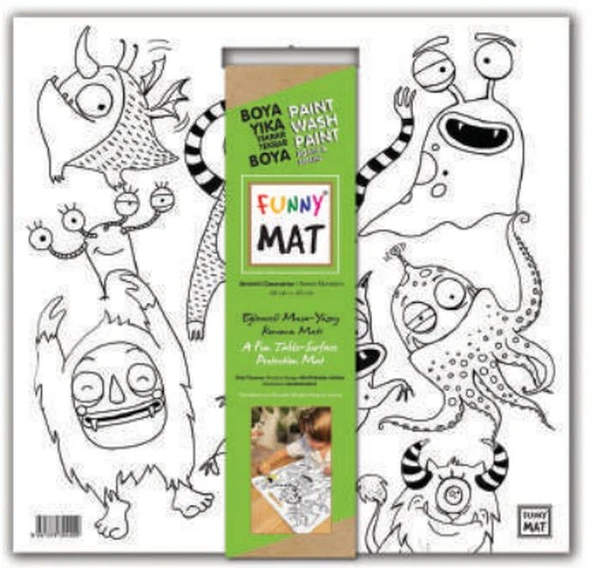 Funny Mat - Sevimli Canavarlar 40x40cm ürün görseli