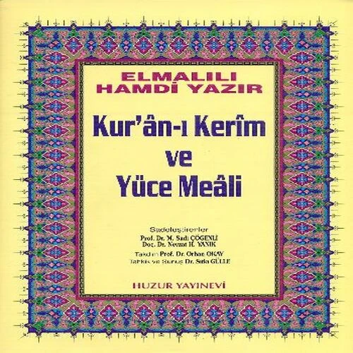 Kuranı Kerim ve Yüce Meali Orta Boy (Sarı) ürün görseli