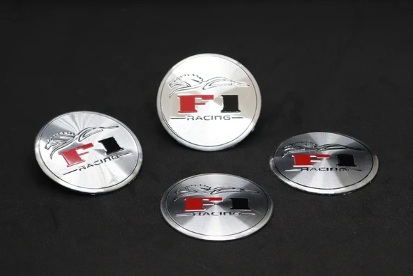 Jant Göbek Arma İthal Metal Sticker F1 Racing Dizayn ürün görseli