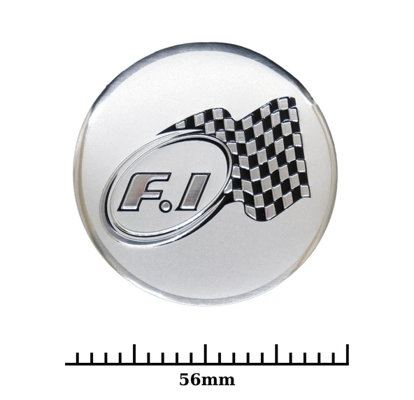 Jant Göbek Arma İthal Metal Sticker F1 Damalı Dizayn - 2