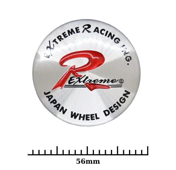 Jant Göbek Arma İthal Metal Sticker Extreme Racing Dizayn - Resim 2