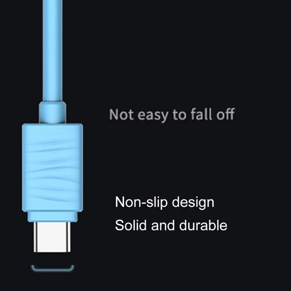 Joyroom JR-S118 Type-C USB Hızlı Şarj ve Data Kablosu 1m Mavi - Resim 4
