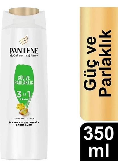 Pantene Pro-V Doğal Sentez Şampuan Güç ve Parlaklık 350 ml ürün görseli 1