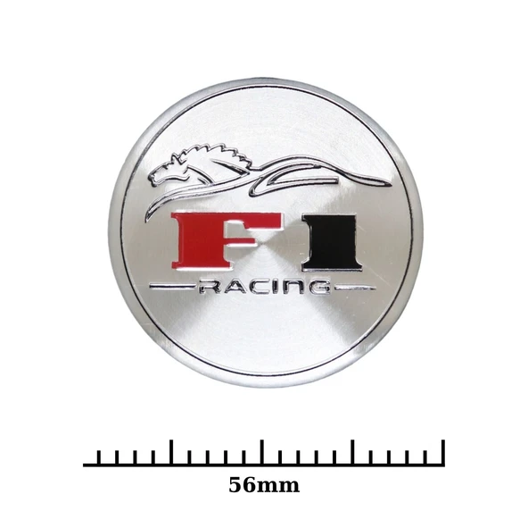 Jant Göbek Arma İthal Metal Sticker F1 Racing Dizayn - Resim 2