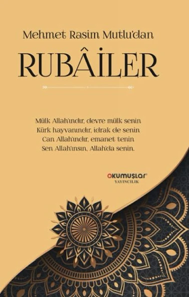 Mehmet Rasim Mutlu’dan Rubailer ürün görseli