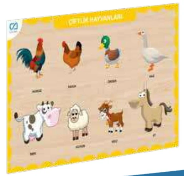 Ahşap Çiftlik Hayvanları Eğitici Set ürün görseli