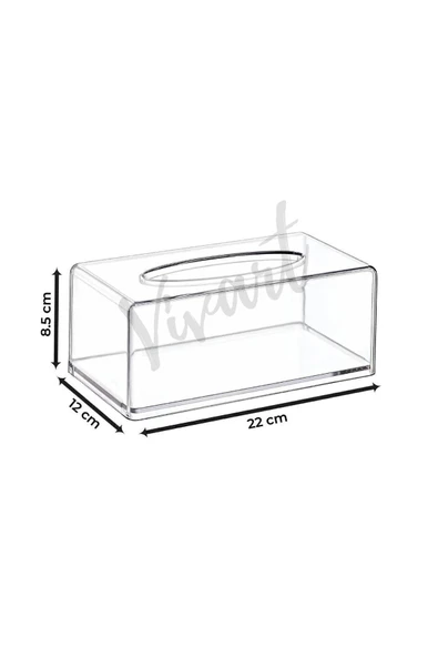 Buclee Üstü Desenli Clear Peçete Organizeri Z Peçetelik - Resim 4