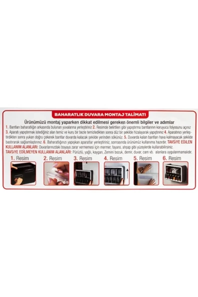Buclee 0440 Standlı 12li Kendinden Yapışkanlı Kaşıklı Kapaklı Baharatlık Takımı - Siyah Beyaz - 3