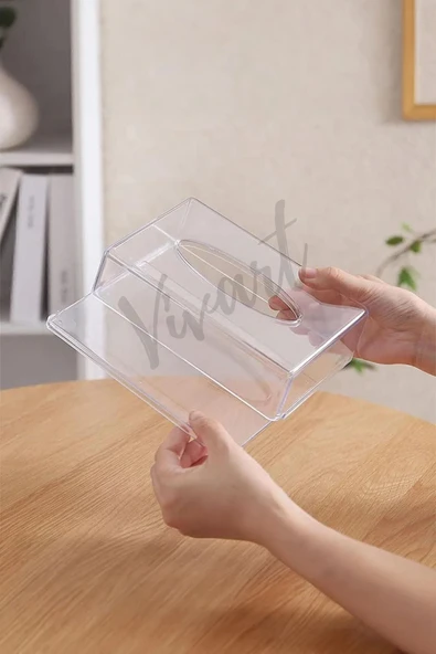 Buclee Üstü Desenli Clear Peçete Organizeri Z Peçetelik - Resim 8