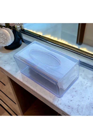 Buclee Şeffaf Peçete Organizeri , Peçetelik , Organizer Kutu Kırılmaz - Resim 5