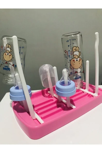 Buclee Pembe Katlanabilir Pratik Biberon Kurutucu - 2