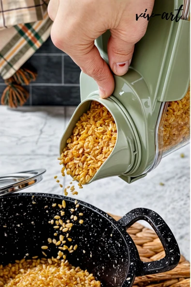 Buclee Özel Tasarım 1.8 L Kapaklı Sıvı Toz Deterjan Saklama Kabı Banyo Organizer Çok Amaçlı Saklama Kutusu - 2