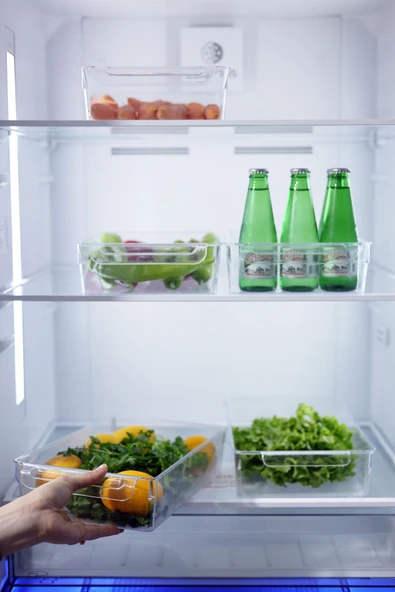 Buclee Dalia 6'lı 12 Parça Kapaklı Buzdolabı Düzenleyici, dolap İçi Düzenleyici, organizer, Saklama Kabı - Resim 3