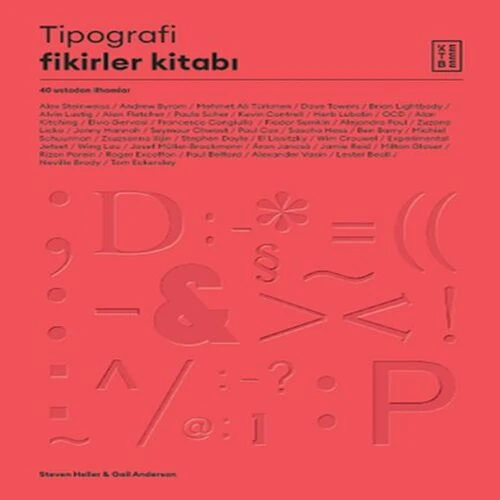 Tipografi Fikirler Kitabı - 40 Ustadan İlhamlar ürün görseli