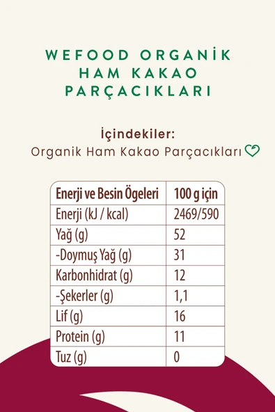 Organik Ham Kakao Parçacıkları 150 Gr (kakao Nibs) - 3
