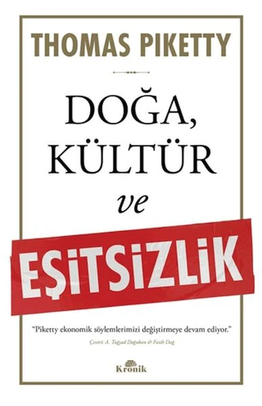 Doğa, Kültür ve Eşitsizlik ürün görseli