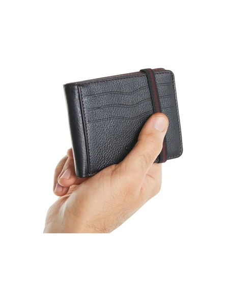 Grande Siyah Hakiki Deri Erkek Kartlık 755 ürün görseli