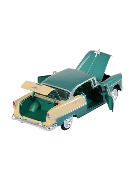 Metal 1955 Chevy Bel Air Yeşil 1:24 Ölçek - 3