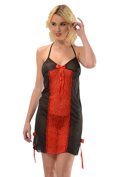 Kırmızı Dantel Gecelik ürün görseli