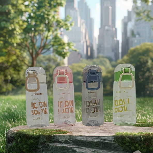 Relaxion, İthal Lüx Kahverengi Matara/Suluk 650 Ml (443) - 4