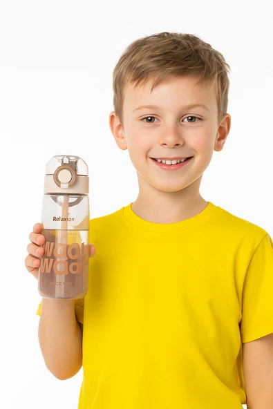 Relaxion, İthal Lüx Kahverengi Matara/Suluk 650 Ml (443)