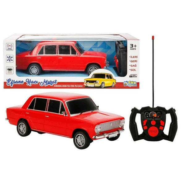 Efsane Hacı Murat Büyük Boy Şarjlı Pilli ( Kırmızı ) Nostaljik Kumandalı