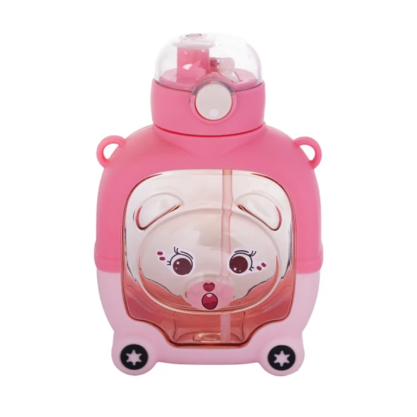 Relaxion Hediyeli, İthal Lüx Pembe Matara/Suluk 1000 Ml (451) - 2