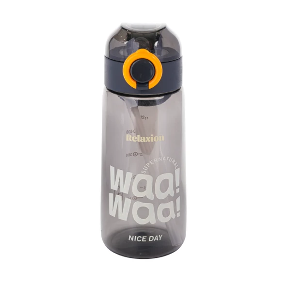 Relaxion, İthal Lüx Siyah Matara/Suluk 650 Ml (443)