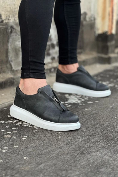 Gri Cilt Erkek Casual Ayakkabı - 1