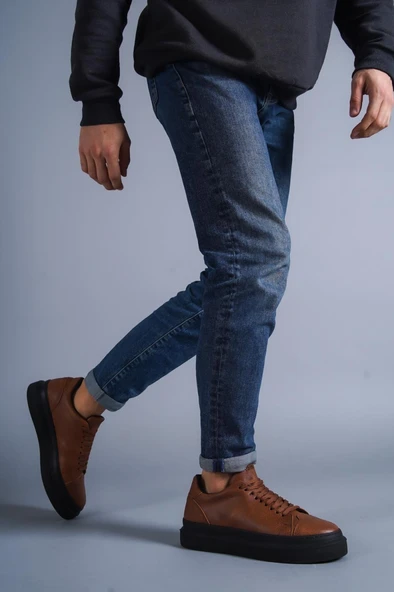 Günlük Ayakkabı Taba (Siyah Taban) - Resim 3