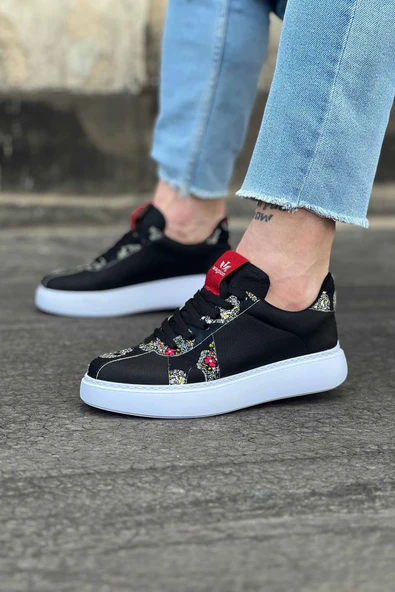 Siyah Kurukafa Erkek Casual Ayakkabı ürün görseli