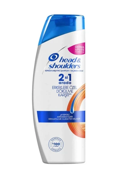 Head And Shoulders 2'Si 1 Arada Şampuan Erkeklere Özel Saç Dökülmelerine Karşı 350 ml ürün görseli 1