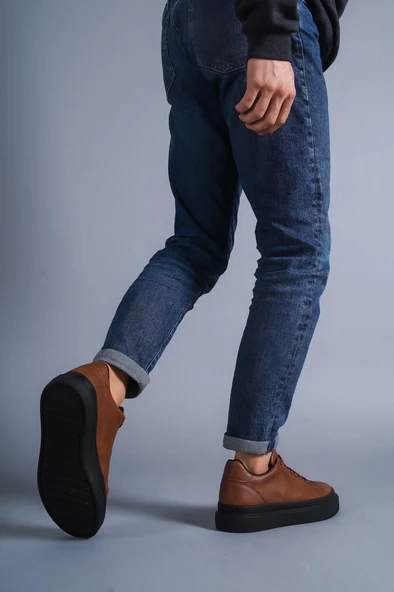 Günlük Ayakkabı Taba (Siyah Taban) - Resim 5