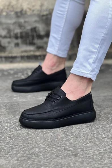 Kömür Cilt Ortopedik Taban Erkek Casual Ayakkabı ürün görseli