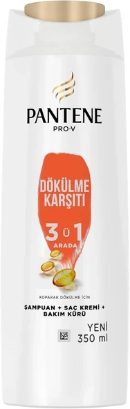 Pantene Pro-V Şampuan Dökülme Karşıtı 3'ü 1 Arada 350 ml ürün görseli 1
