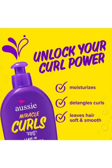 Aussie Miracle Curls Dolaşık Saç Açıcı Durulanmayan Saç Bakım Sütü 200ML - 3