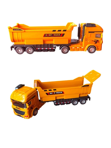 Damperli Metal Kasa Oyuncak  Harfiyat Kamyonu 26 cm - 2