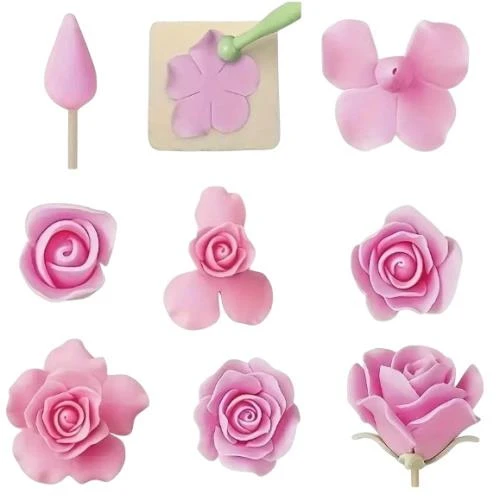 Şeker Hamuru Kalıbı Gül Yaprağı 6 lı - Resim 3