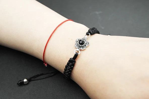 NARİN OLTU TAŞI GÜMÜŞ ÇERÇEVE AYARLANABİLİR BİLEKLİK - 2