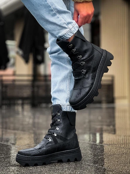 Erkek Spor Bot B Siyah (Siyah Taban) ürün görseli