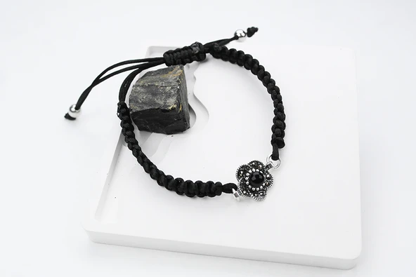 NARİN OLTU TAŞI GÜMÜŞ ÇERÇEVE AYARLANABİLİR BİLEKLİK